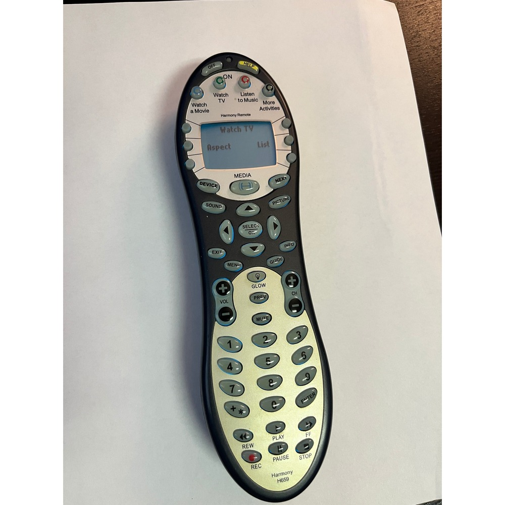 Logitech Harmony H659 Universal Remote Control LCD Backlit Silver Black USB - Picture 3 of 15